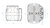 DRENO BOX 600 L B - бак подпольной насосной станции (без опорных ножек)